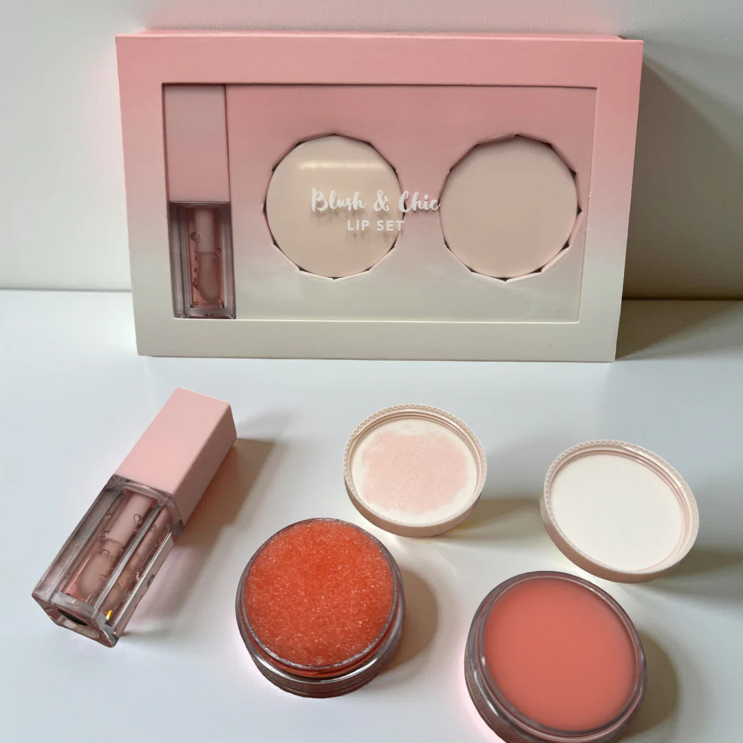 Lip Care Set - Scrub, Mask & Gloss (Strawberry)