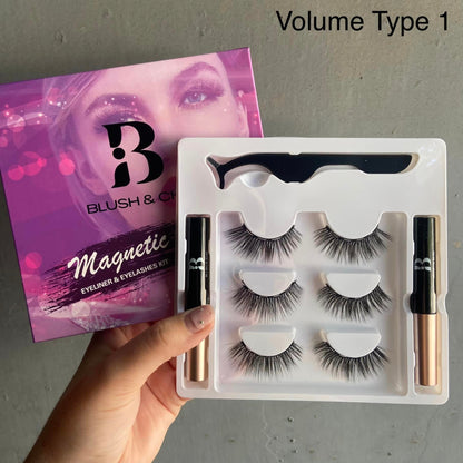 Magnetic Eyelashes (2 Eyeliners)