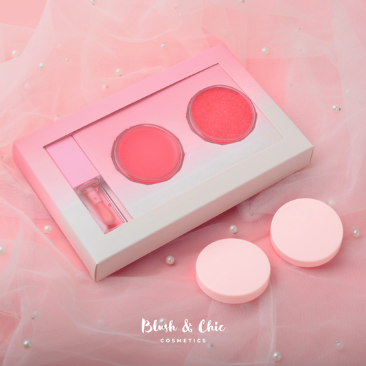 Lip Care Set - Scrub, Mask & Gloss (Strawberry)