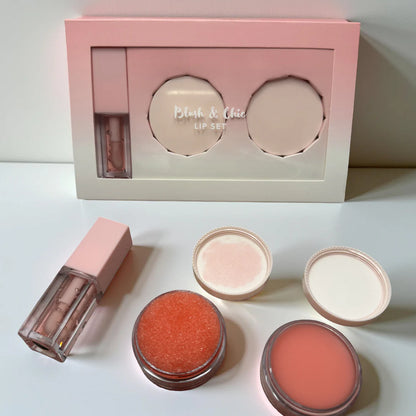 Lip Care Set - Scrub, Mask & Gloss (Strawberry)